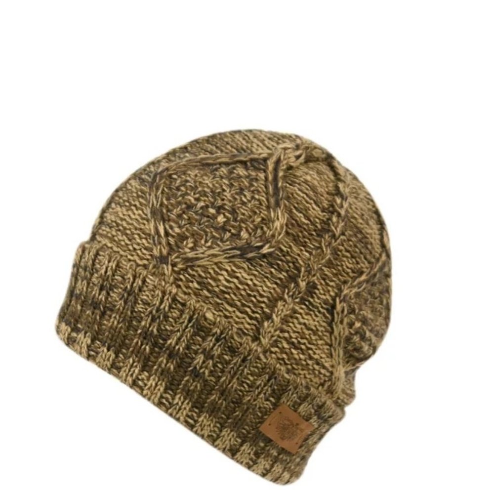 ANGELA & WILLIAM Women's Beanie with Sherpa Lining Multi Olive NWT